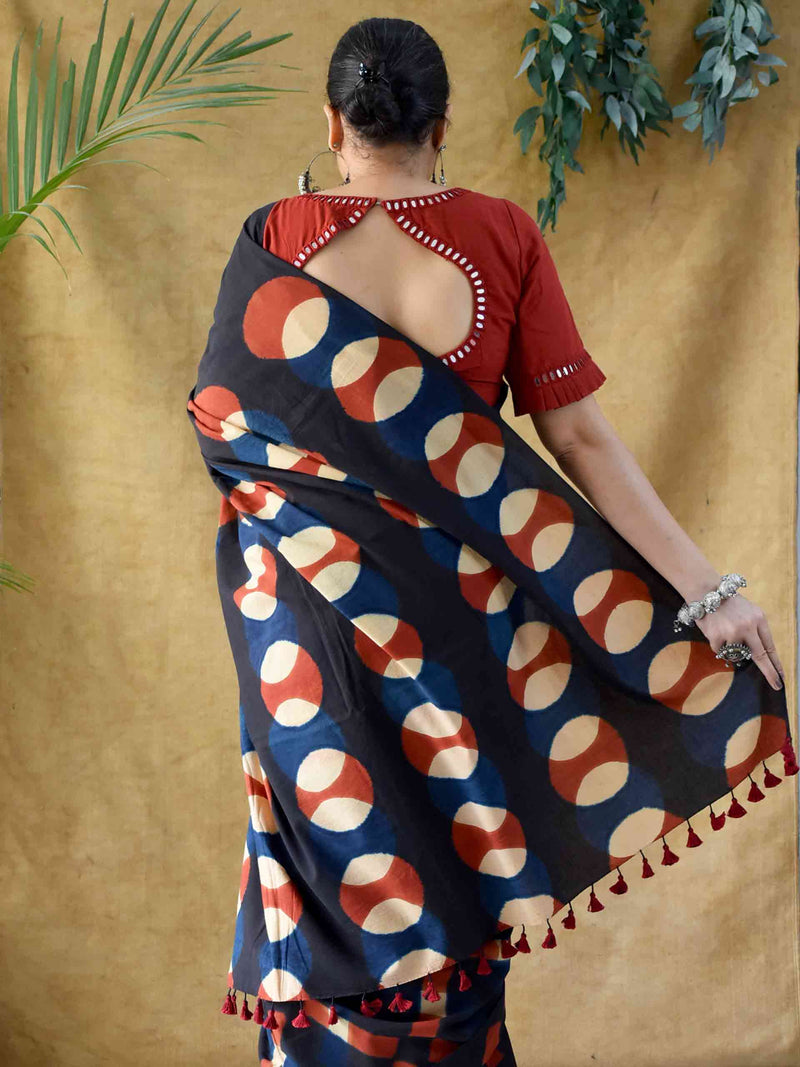 Wind - Clamp Dyed Cotton Saree