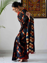 Wind - Clamp Dyed Cotton Saree