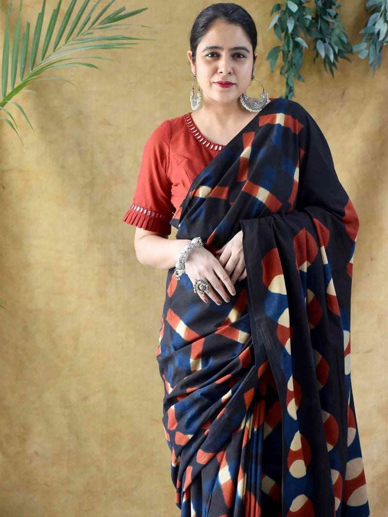 Wind - Clamp Dyed Cotton Saree