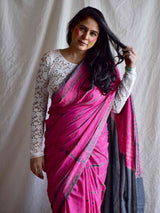 Greycious - mul tie and dye saree