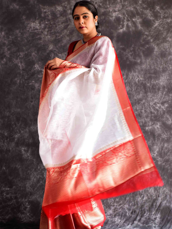 Adya - Linen zari Saree