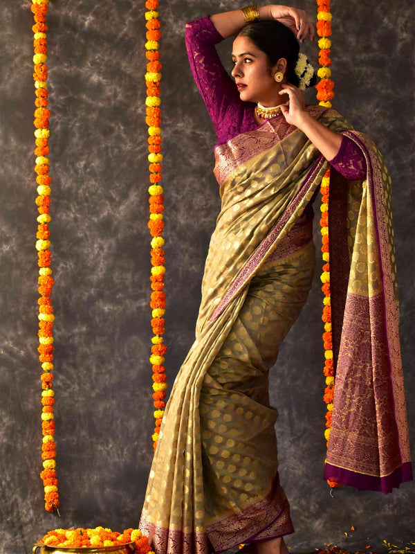 Kashish - Georgette zari Saree